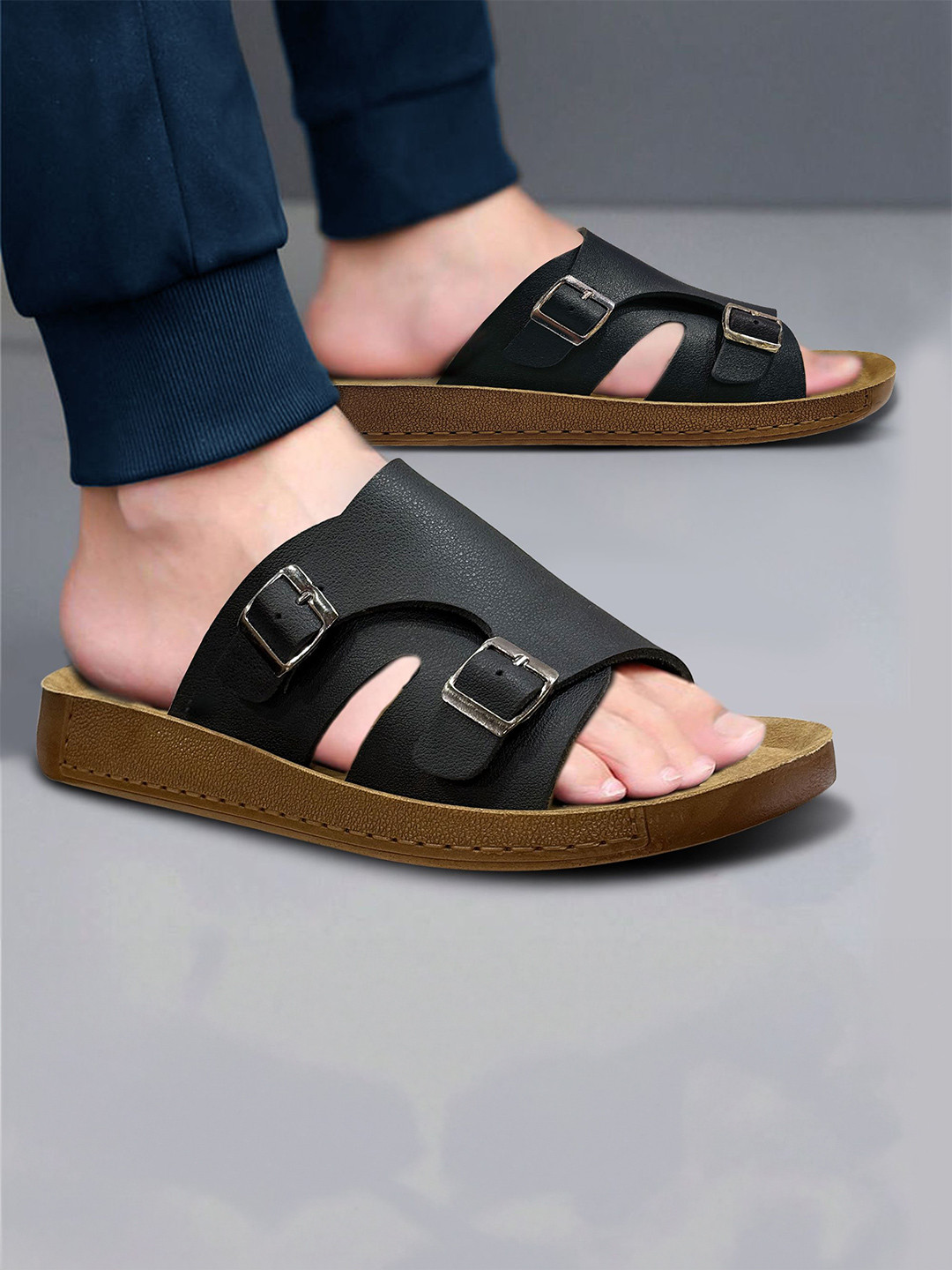 Bruton Printed Cushioned Footbed Slip-On Flip Flops