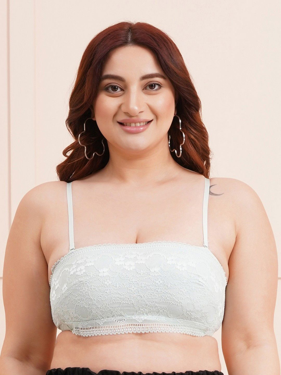 Amour Secret Floral  Medium Coverage Lightly Padded Plus Size Bralette Bra