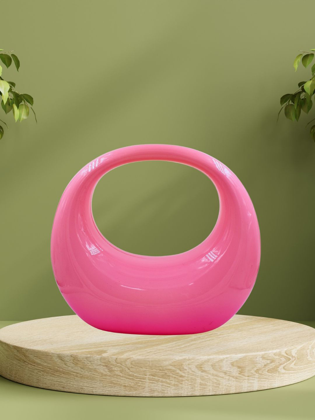 J & C Fashion Arena Half Moon Clutch