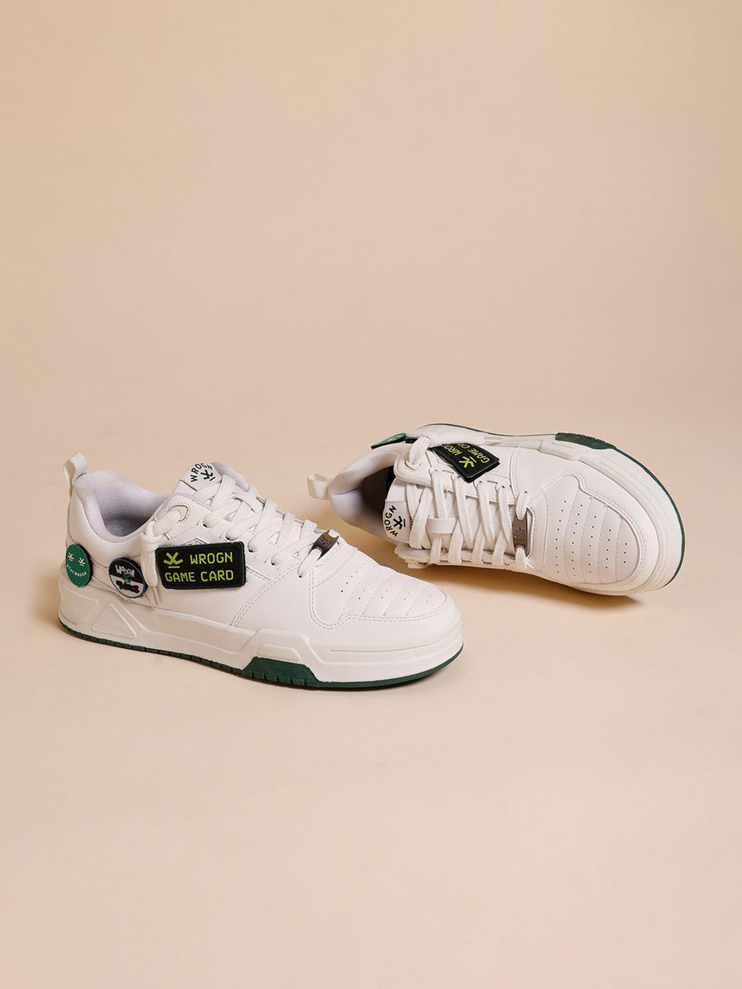 WROGN Men Woven Design PU Oxfords