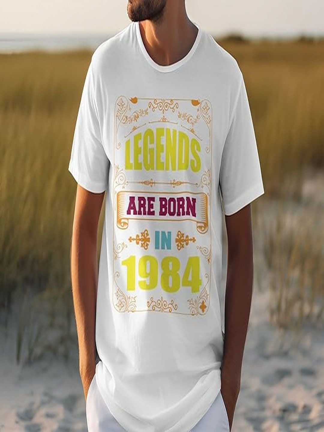 Seekbuylove Men Typography Printed Round Neck Cotton T-shirt