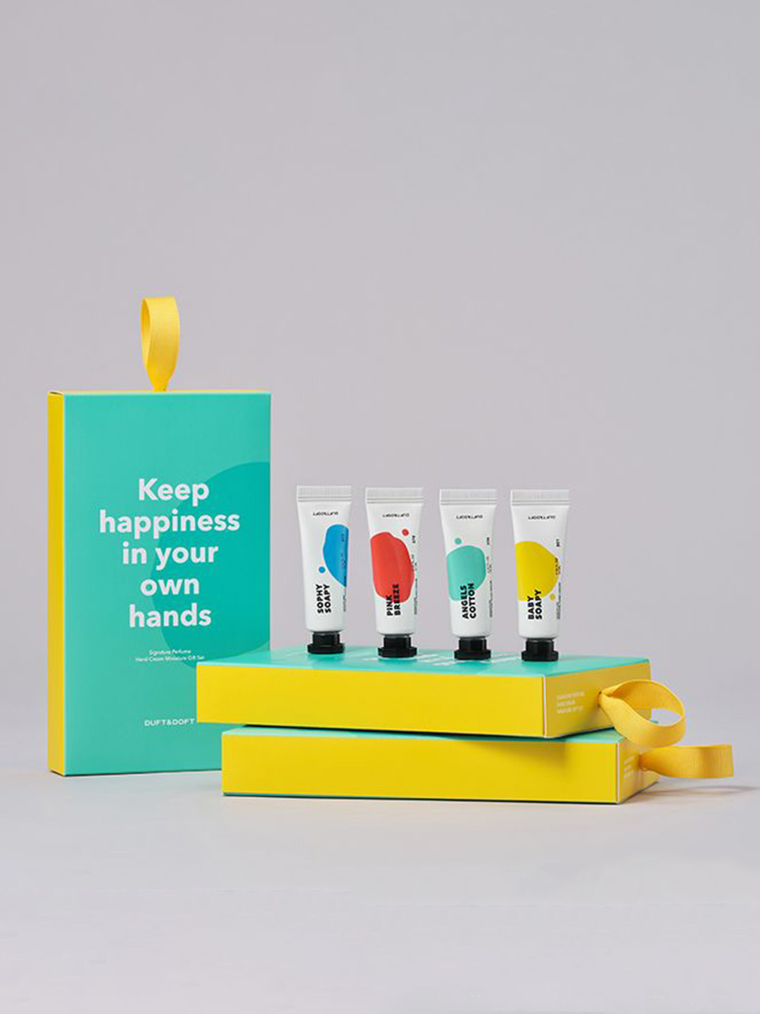 Duft & Doft 4Pcs Sophy Soapy, Pink Breeze, Angels Cotton & Baby Soapy Hand Cream 10ml Each