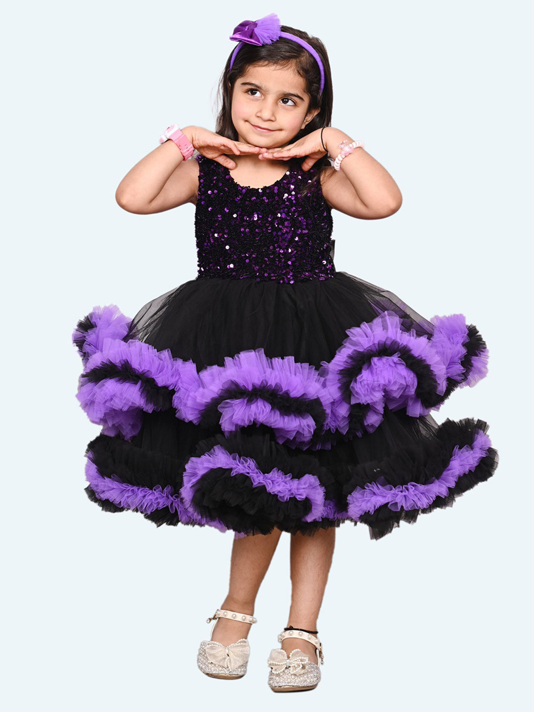 Modish kids Gathered or Pleated Fit & Flare Dress