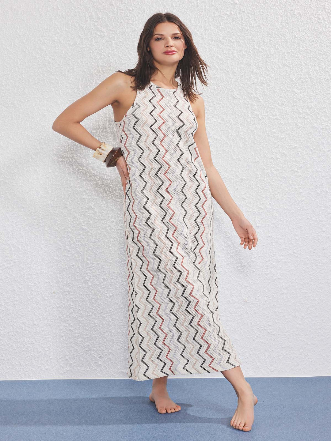 Trendyol Women Chevron Maxi Dress