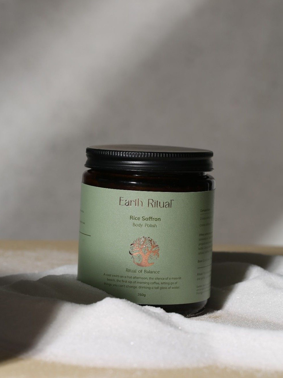 Earth Ritual Rice Saffron Body Polish With Jojoba Oil - 250 g