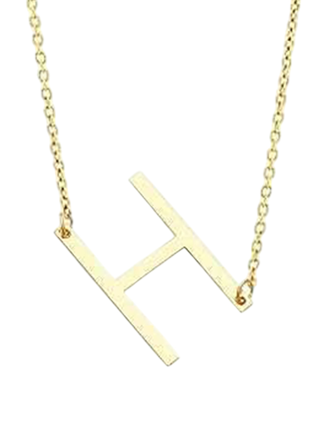 Bling Queen Gold-Plated H Initial Alphabet Chain