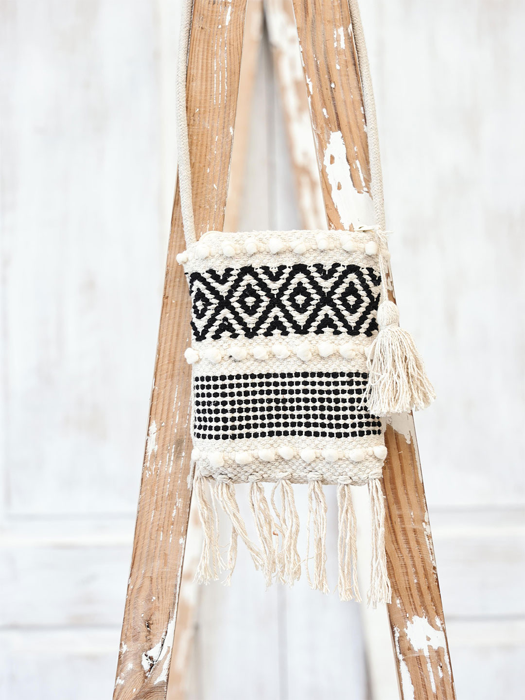 Ariana Structured Bohemian Style Cotton Sling Bag