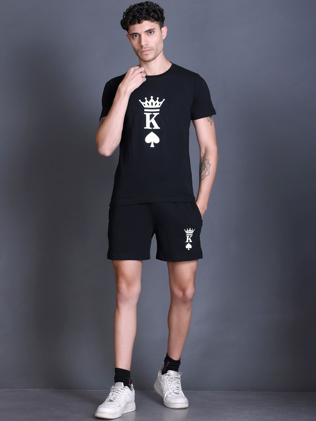 FIRST SLEEP Men Printed Night suit