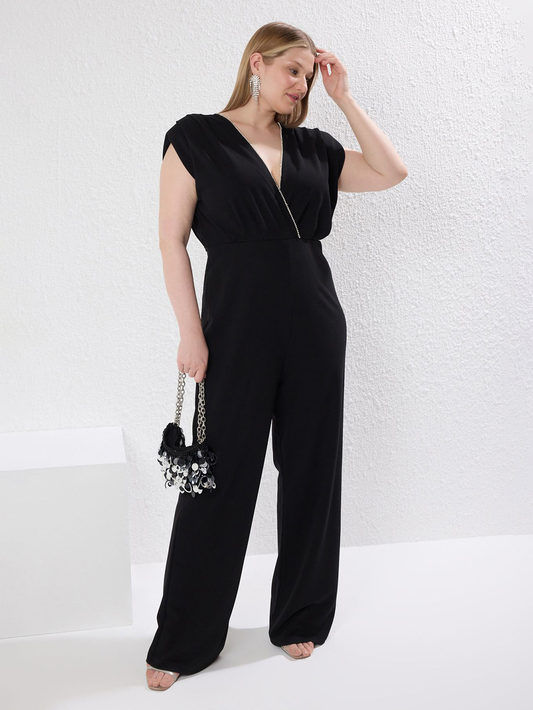 Trendyol Women Plus Size Basic Jumpsuit