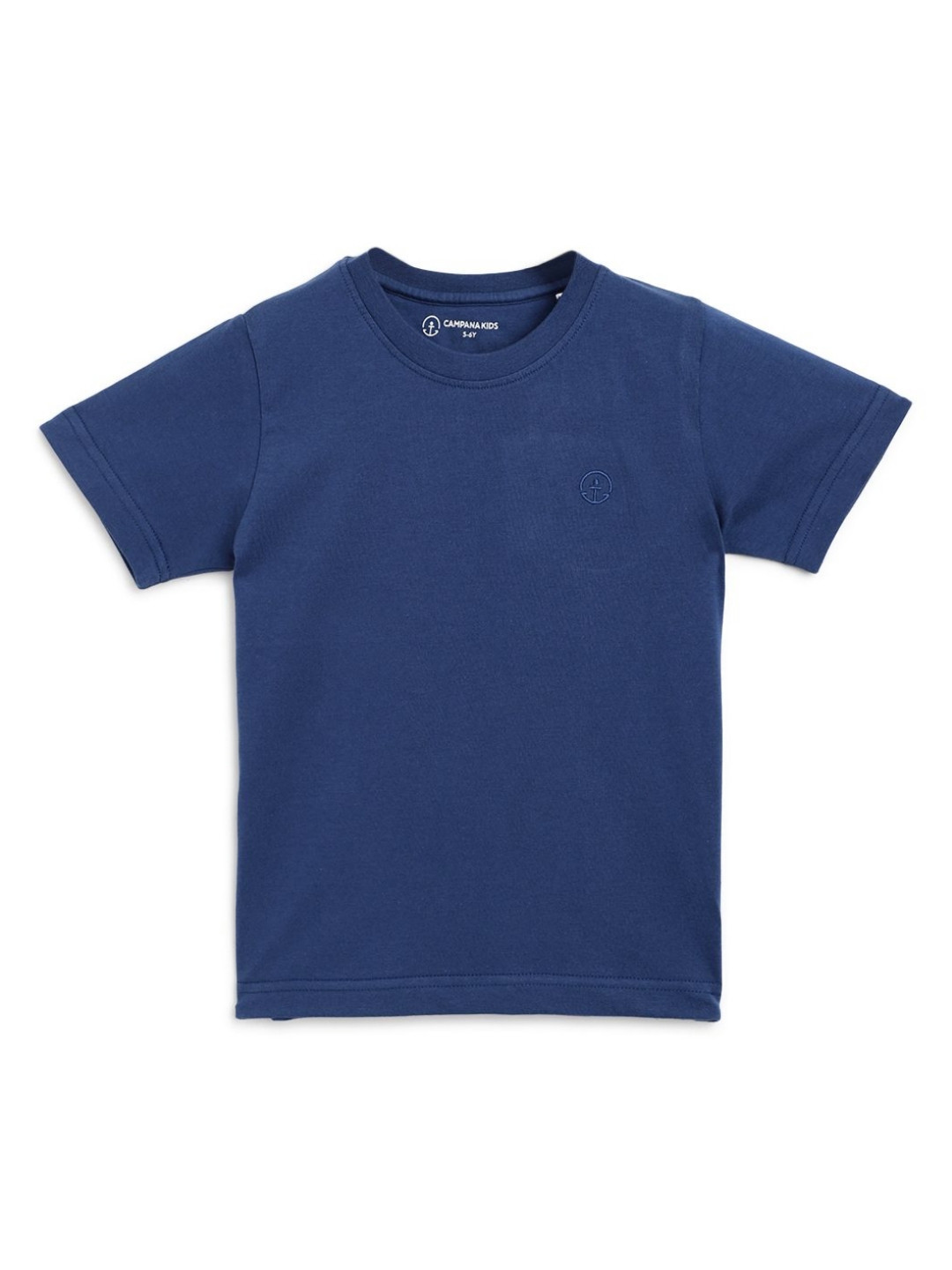 Campana Boys Solid Round Neck Cotton T-shirt