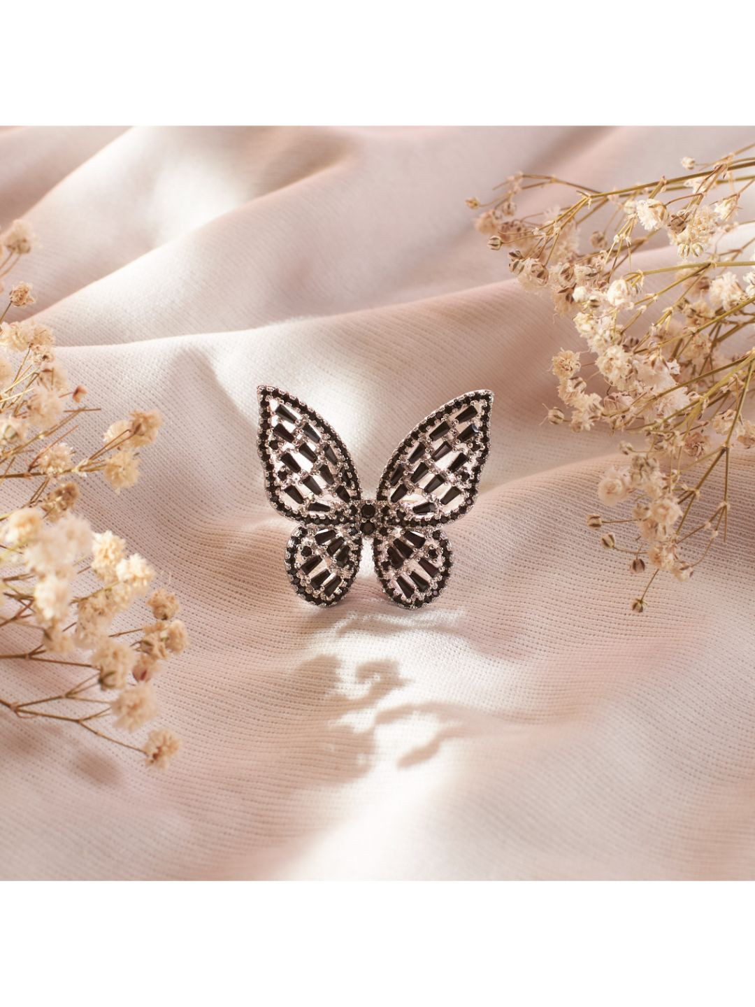 SALTY Lunar Butterfly Bliss Stylish Adjustable Finger Ring