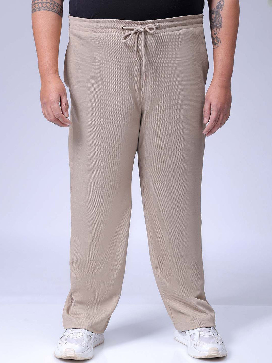 Hardsoda by The Indian Garage Co Plus Size Men Relaxed Fit Textured Jogger