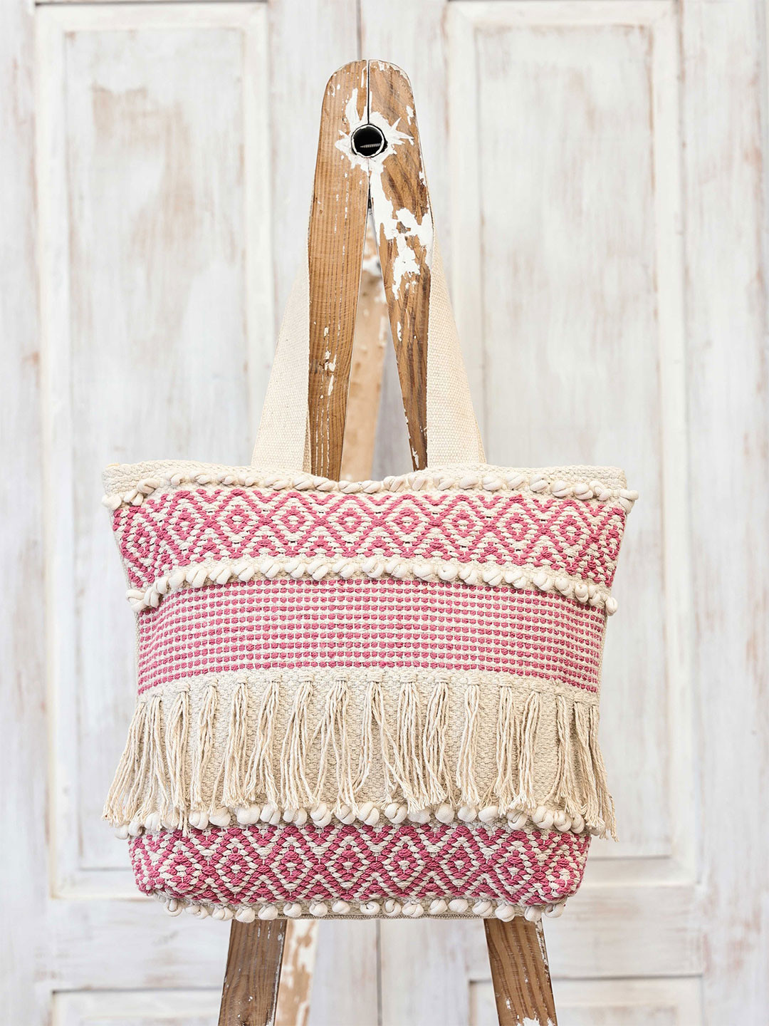 Ariana Structured Bohemian Style Cotton Sling Bag