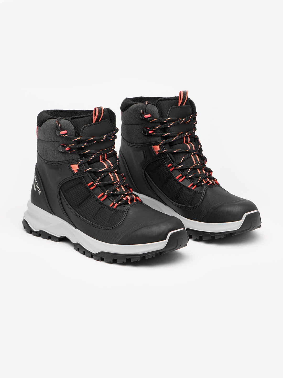 Decathlon Quechua Womens Warm And Waterproof Hiking Shoes - Sh500 Mountain Mid