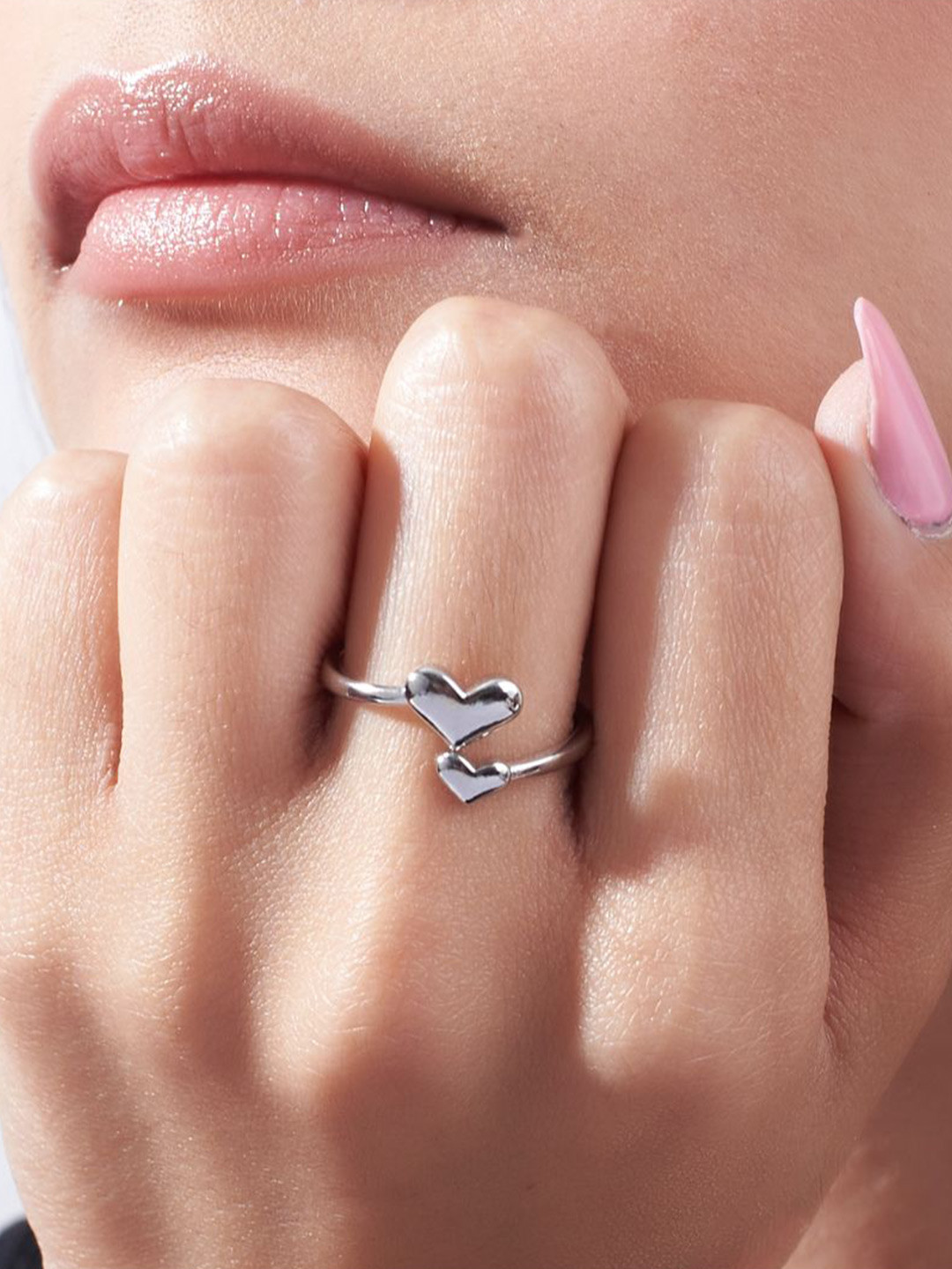 SALTY Heart Talks Stylish Adjustable Finger Ring