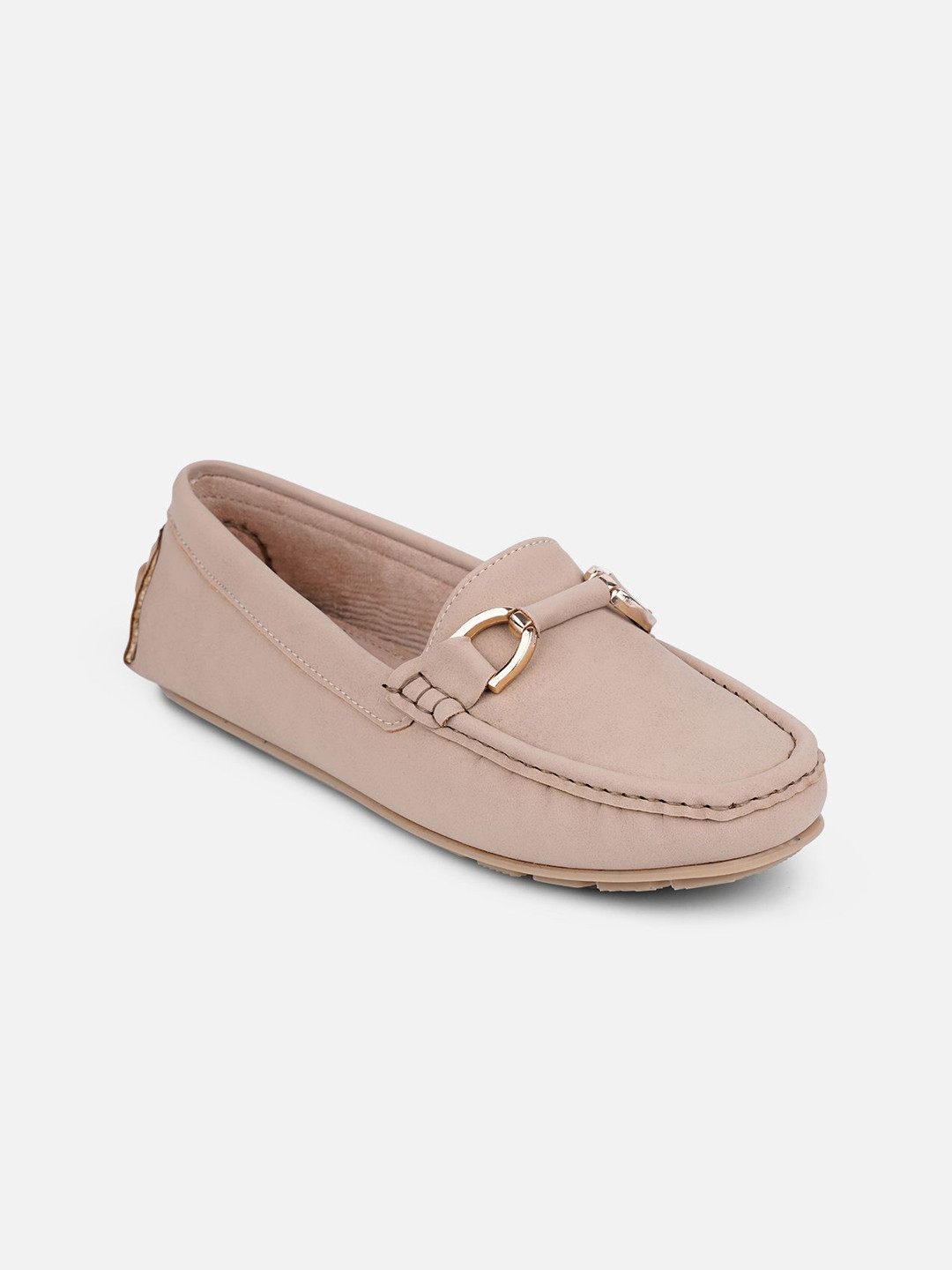 ID Women Slip-On Soft & Premium Solid Horsebit Loafers