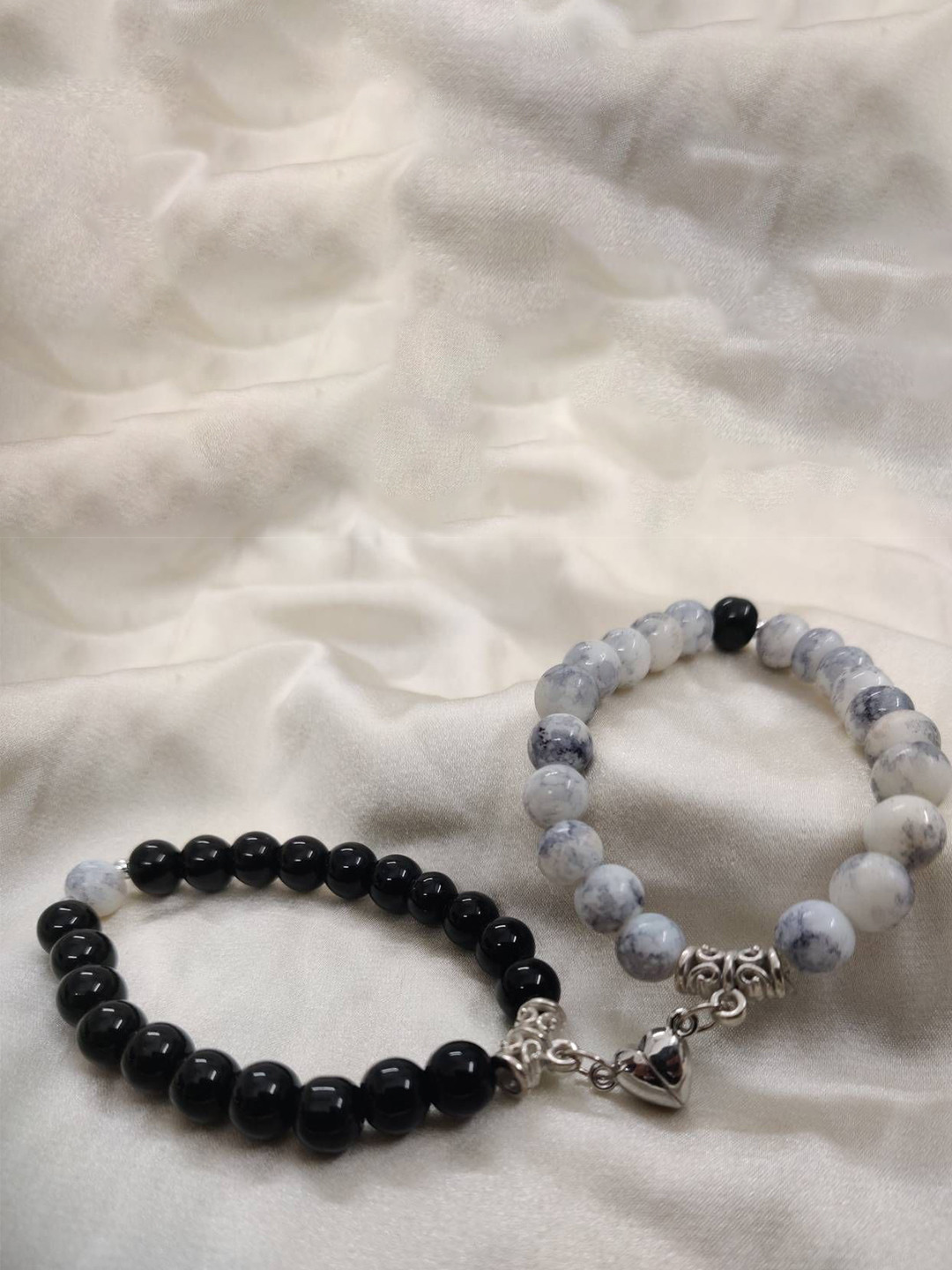 Omaya Jewels Chic & Contemporary Artificial Beaded Elasticated Bracelet