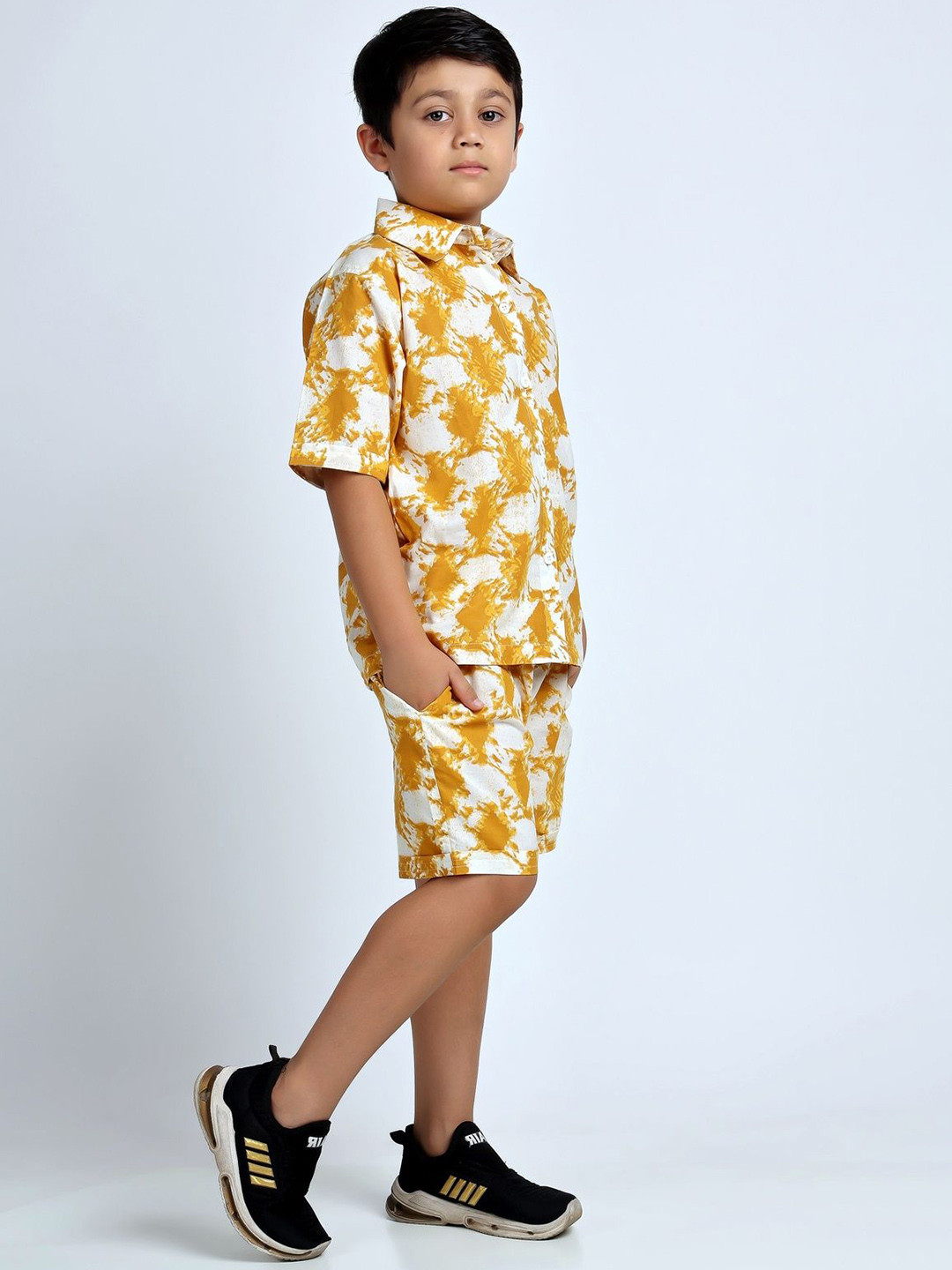 FITIN OUTFIT Boys Abstract Printed Night suit