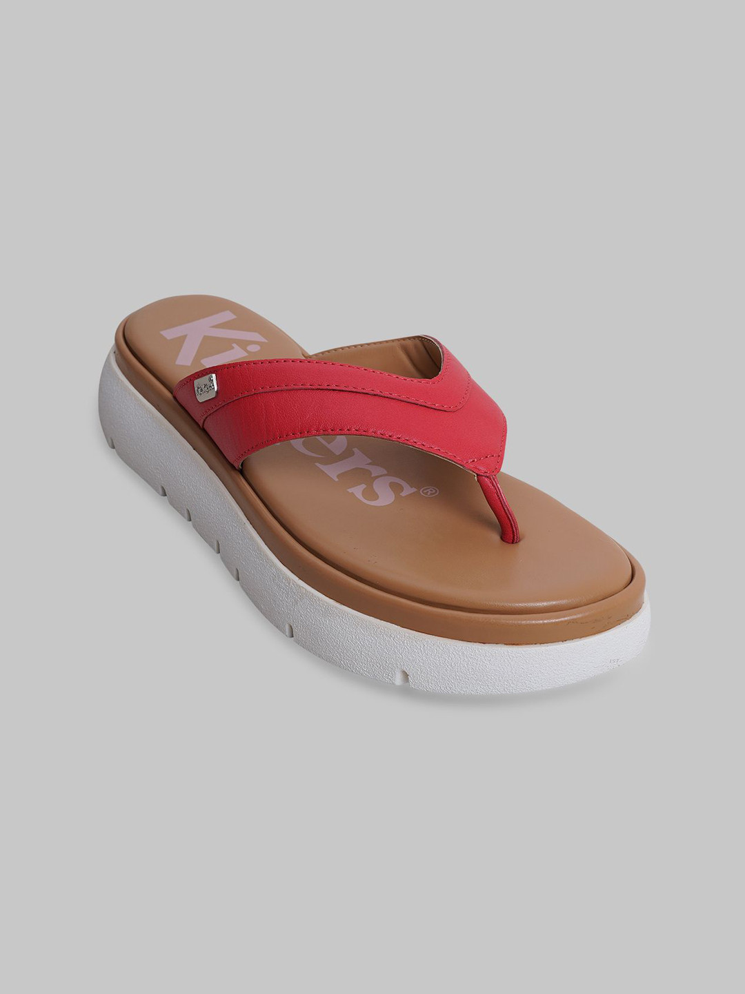 Kickers Leather Platform Sandals