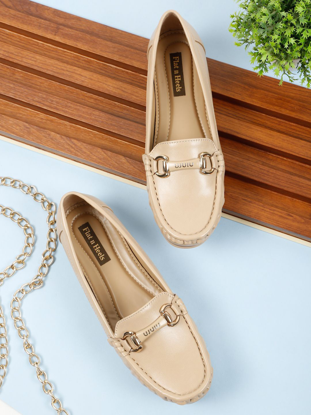 Flat n Heels Women Horsebit Loafers Casual Shoes