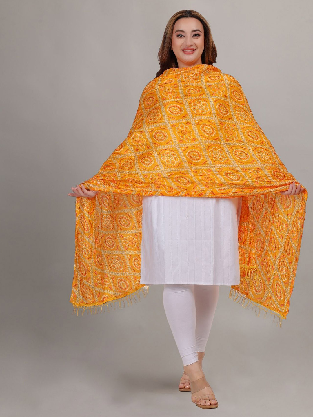 Fabme Bandhani Printed Dupatta