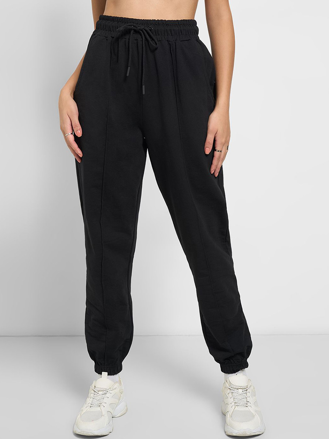 Ajile by Pantaloons Black Track Pants