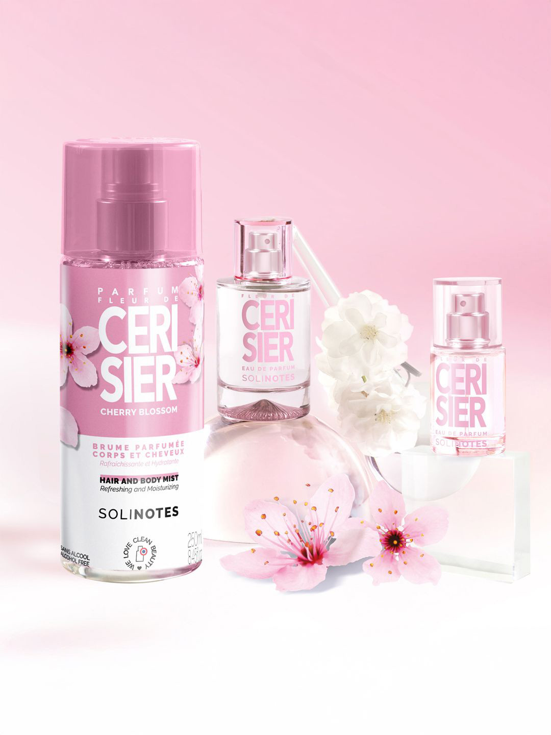 Solinotes Women Fleur de Ceri Sier Long Lasting Hair & Body Mist - 250 ml