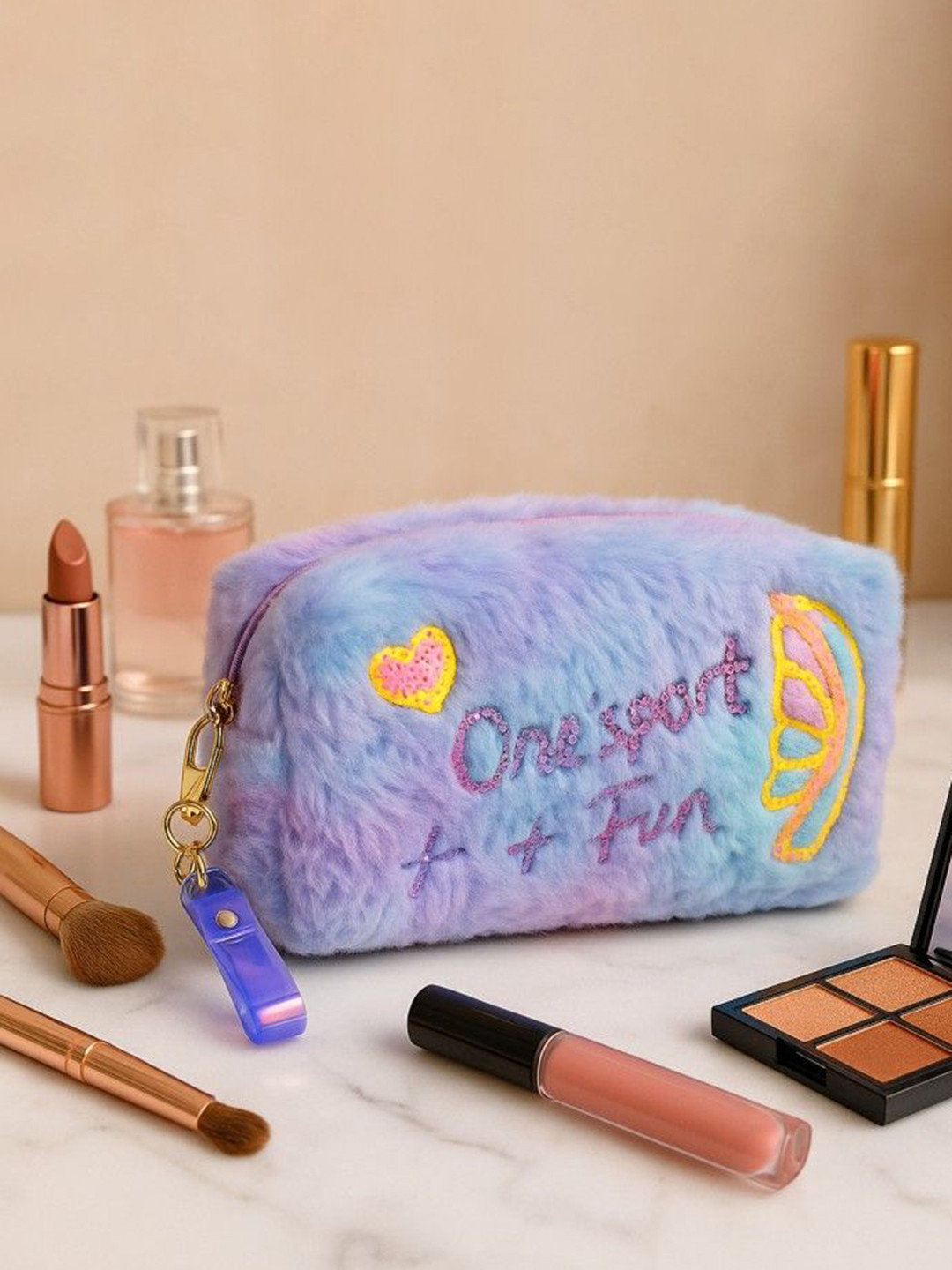 NFI essentials Self Design Cosmetic Makeup Pouch