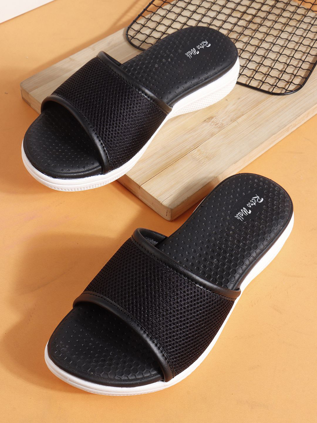 Retro Walk Women Mesh Open Toe Flats