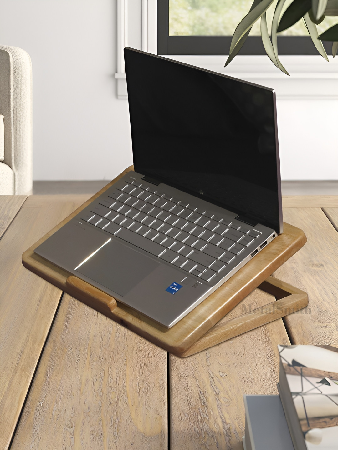 Metalsmith Beige Wooden Foldable LaptopTable