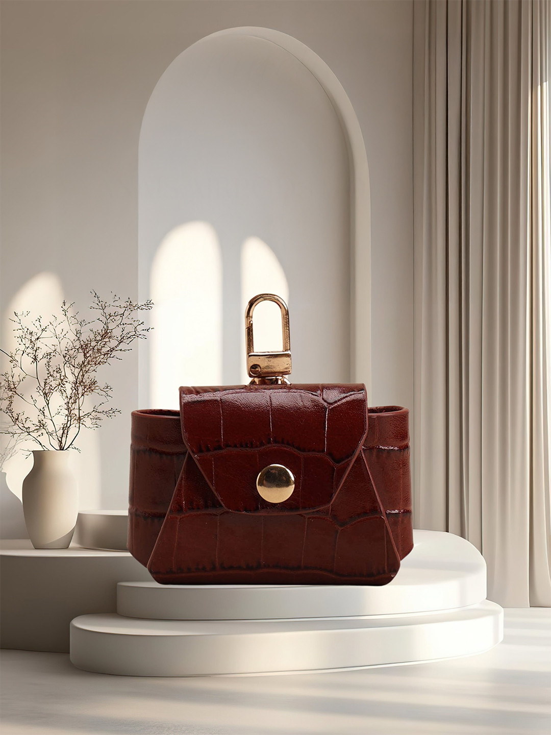 Hidelle Anais Leather Two Fold Airpods Wallet