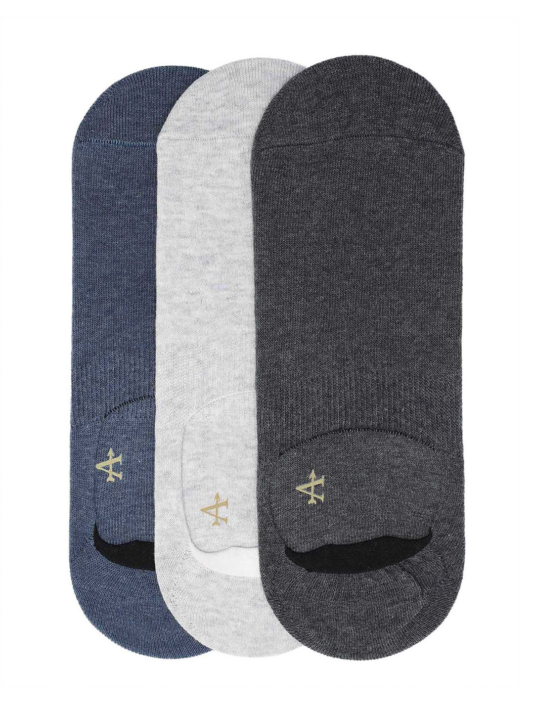 Arrow Men Pack Of 3 Pure Cotton Shoe Liner Socks