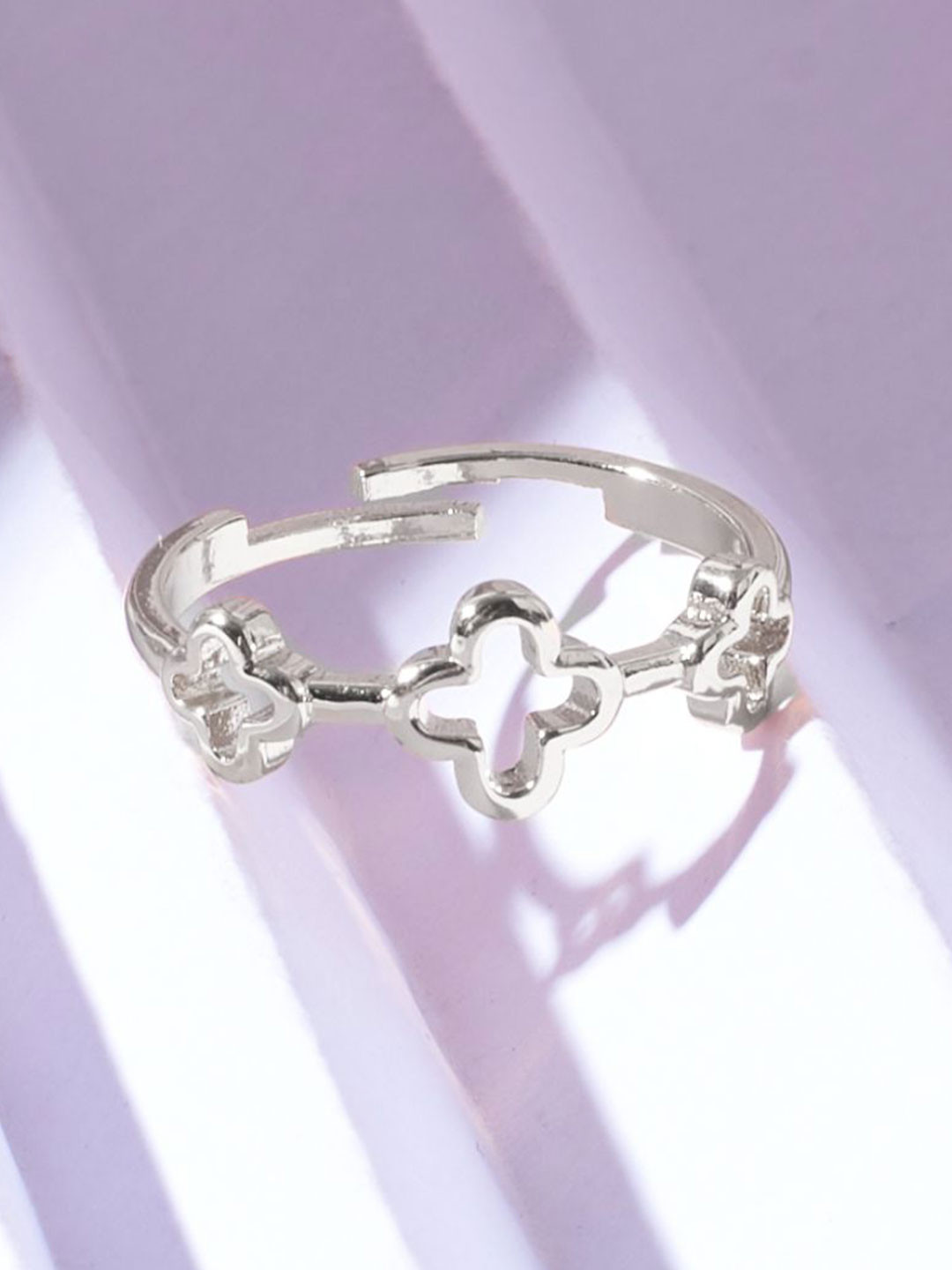 SALTY Mini Clover Stylish Adjustable Finger Ring