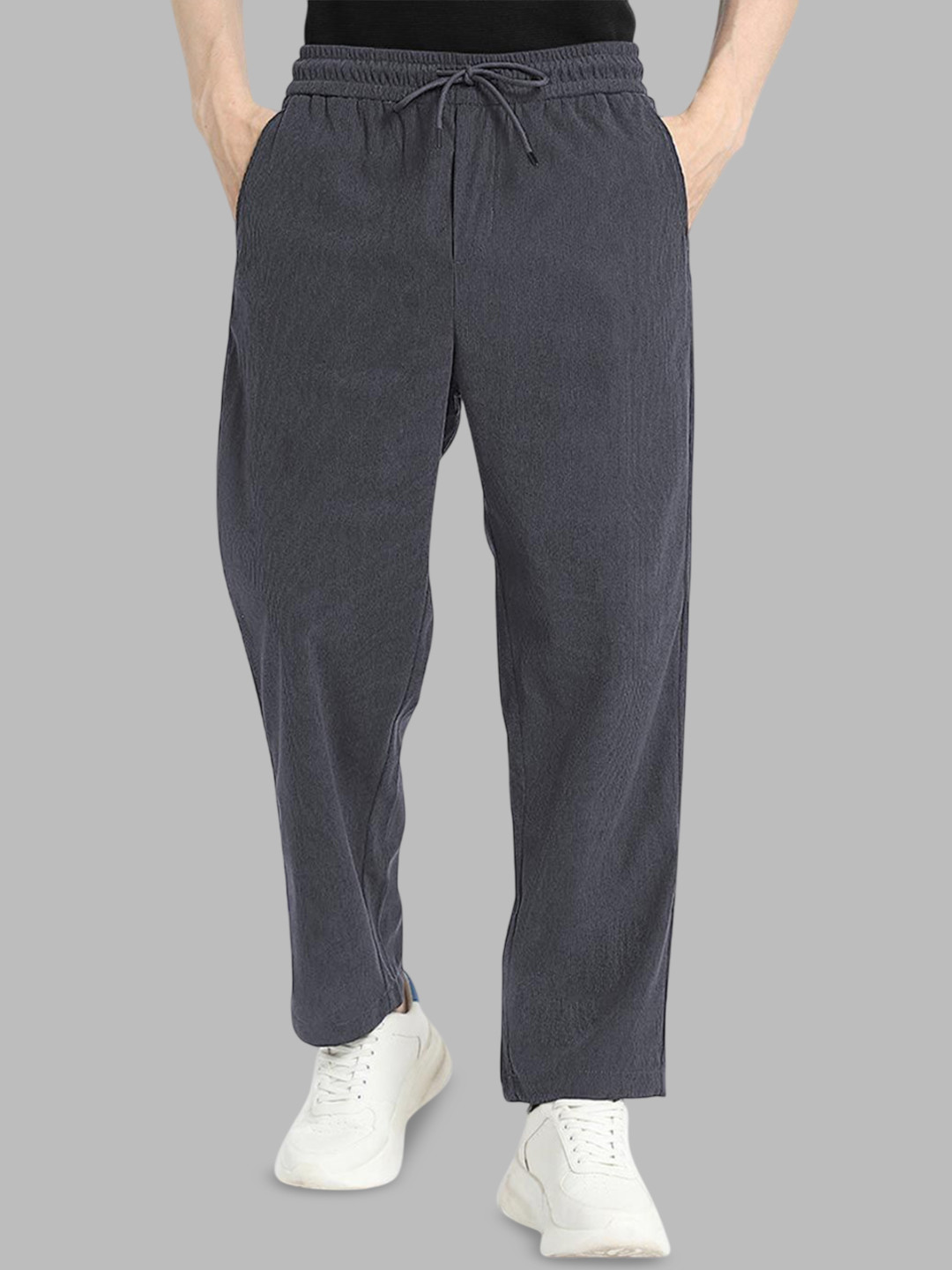 SWADESI STUFF Men Cotton Mid Rise Track Pants