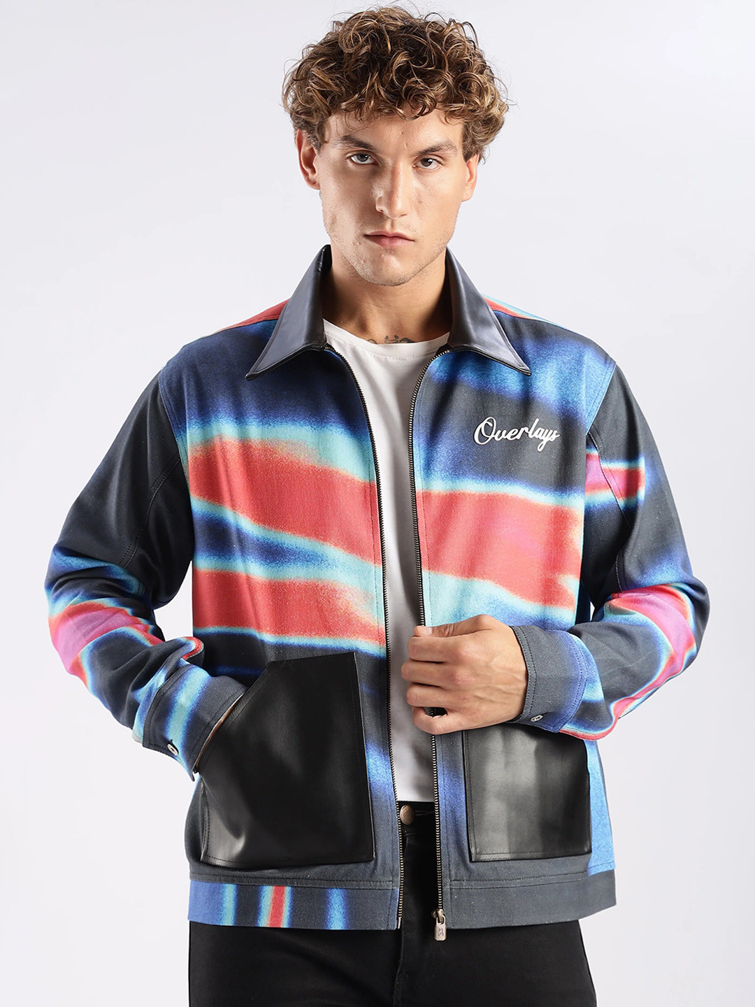 Overlays Men Ombre Cotton Tailored Jacket