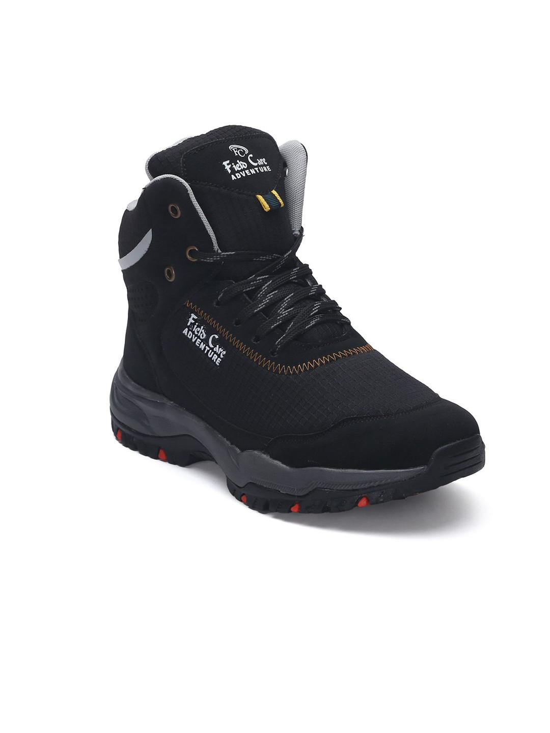 Field Care Men Casual Block-Heeled Hiking Boots