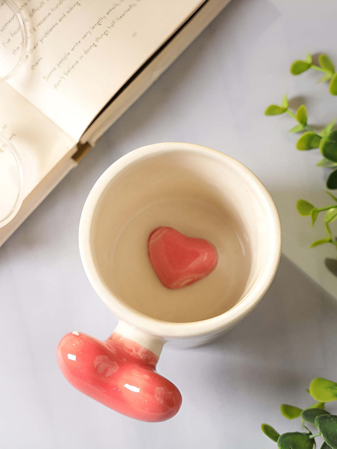 THE WHITE SPACE LIVING Everyday Cheer Mugs Off White Ceramic Handcrafted Mug-250ml