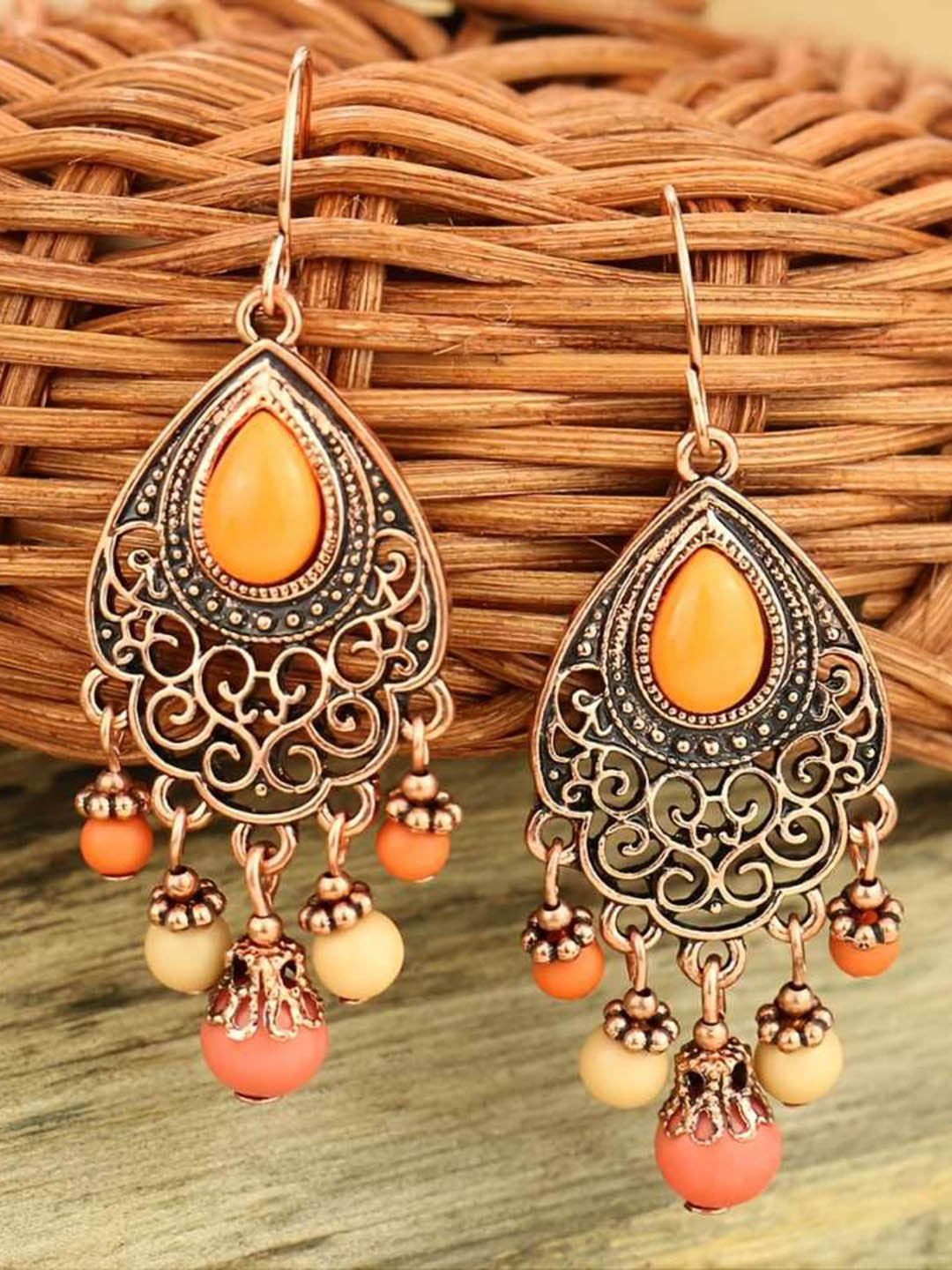 Bling Queen Beaded Bohemian Tassel Drop & Dangle Earrings