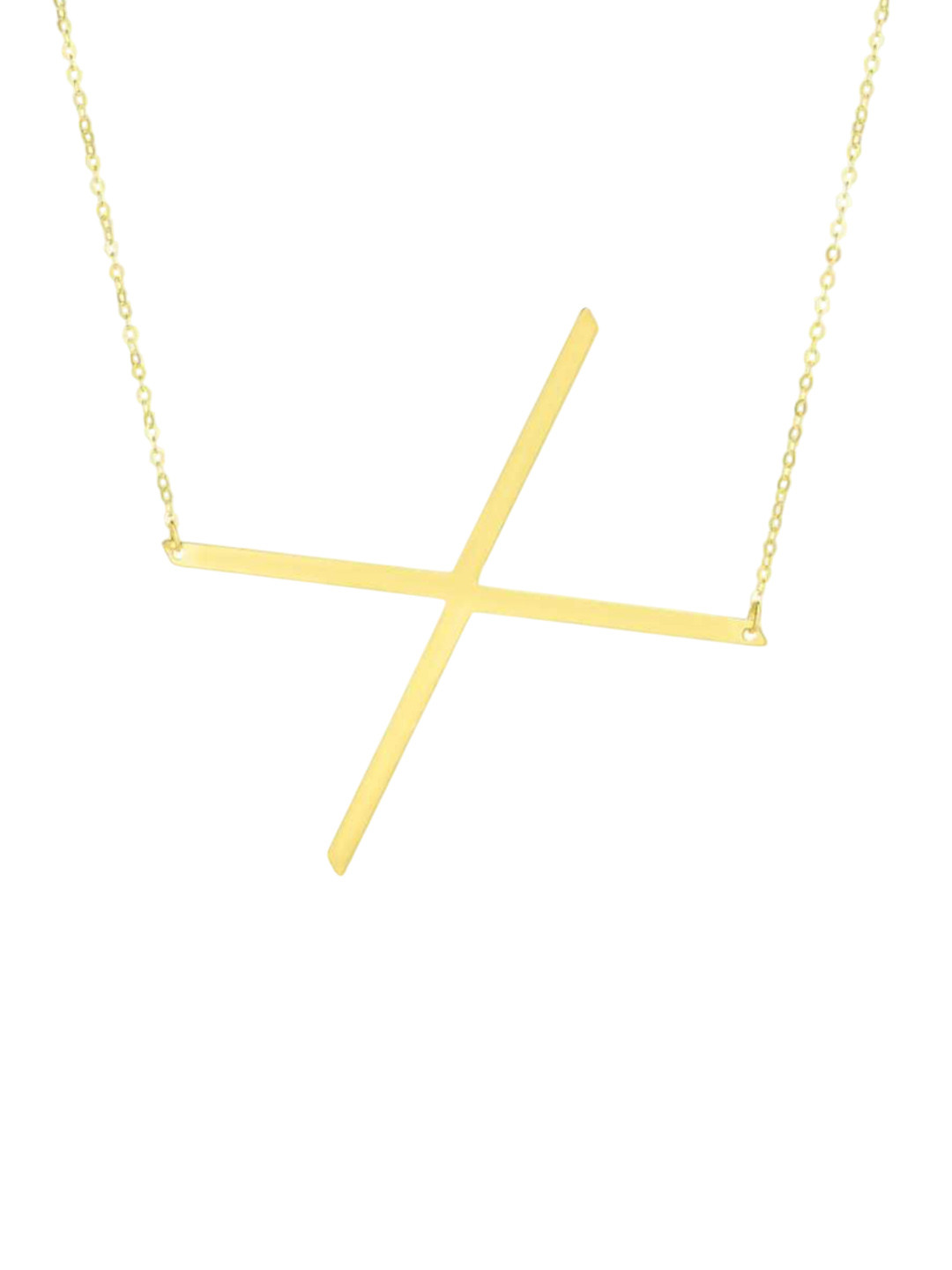 Bling Queen Gold-Plated X Initial Alphabet Chain
