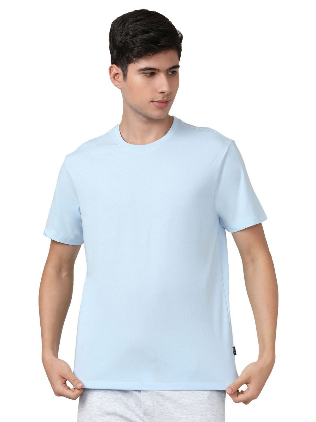 FCUK Flex Round Neck Regular Fit Cotton Casual T-shirt