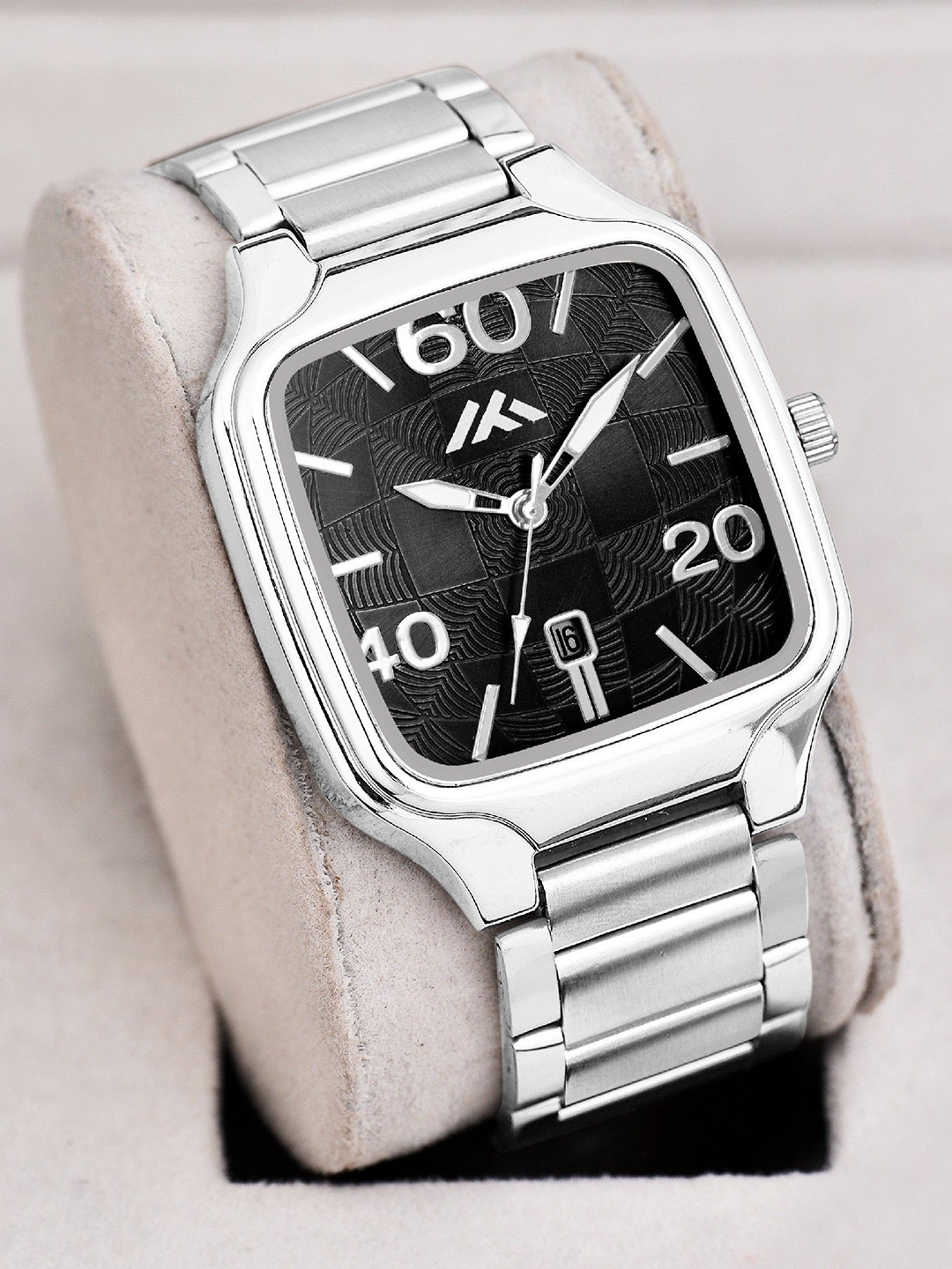 DOUBLERUN Men Dial & Leather Bracelet Style Strap Analogue Multi Function Watch H05NMT-808