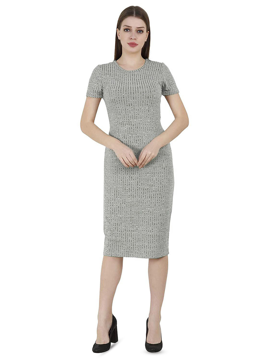 Manra Women Embellished Sheath Midi Dress
