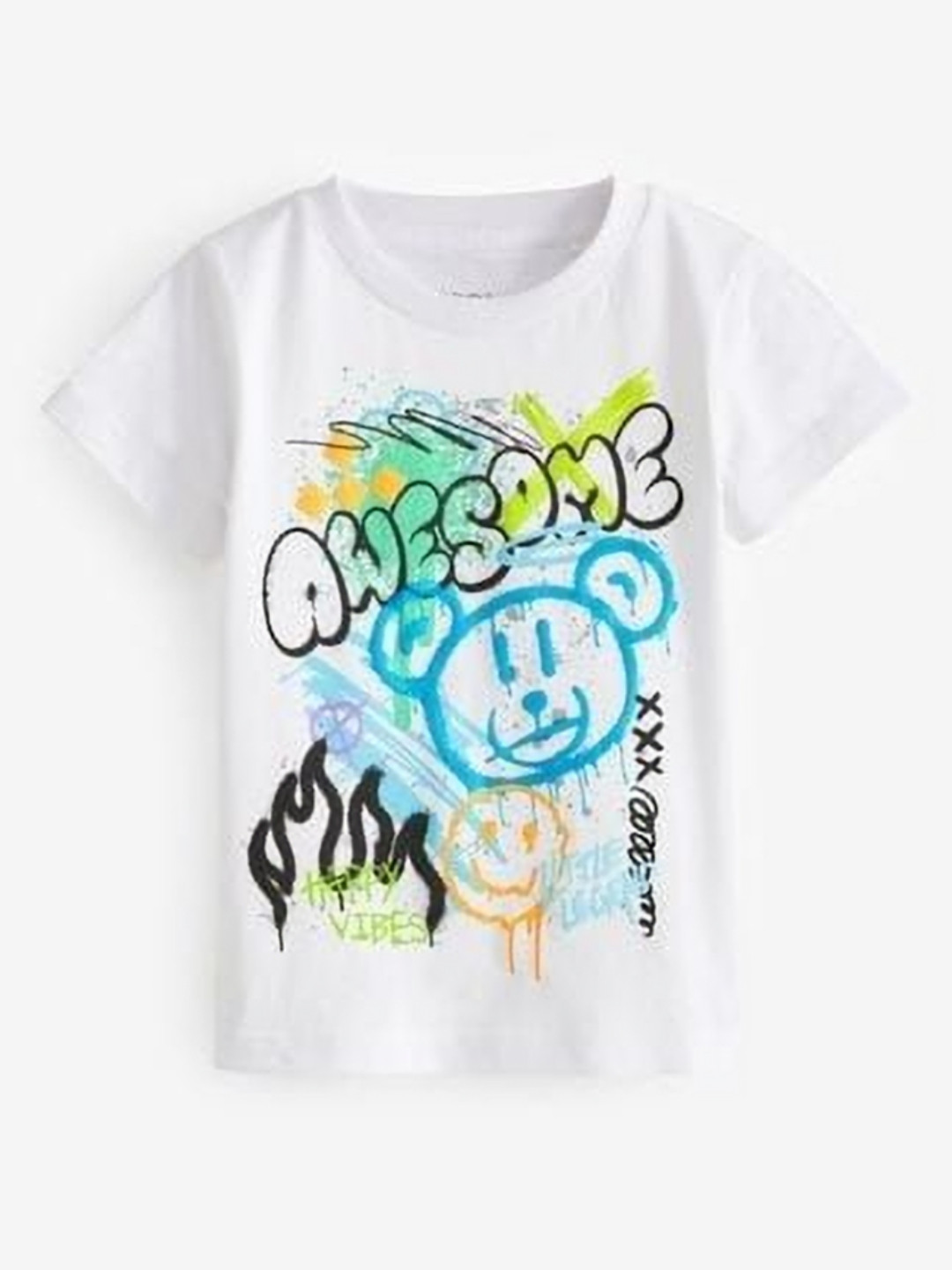 Pink Angel Kids Typography Printed Cotton T-shirt