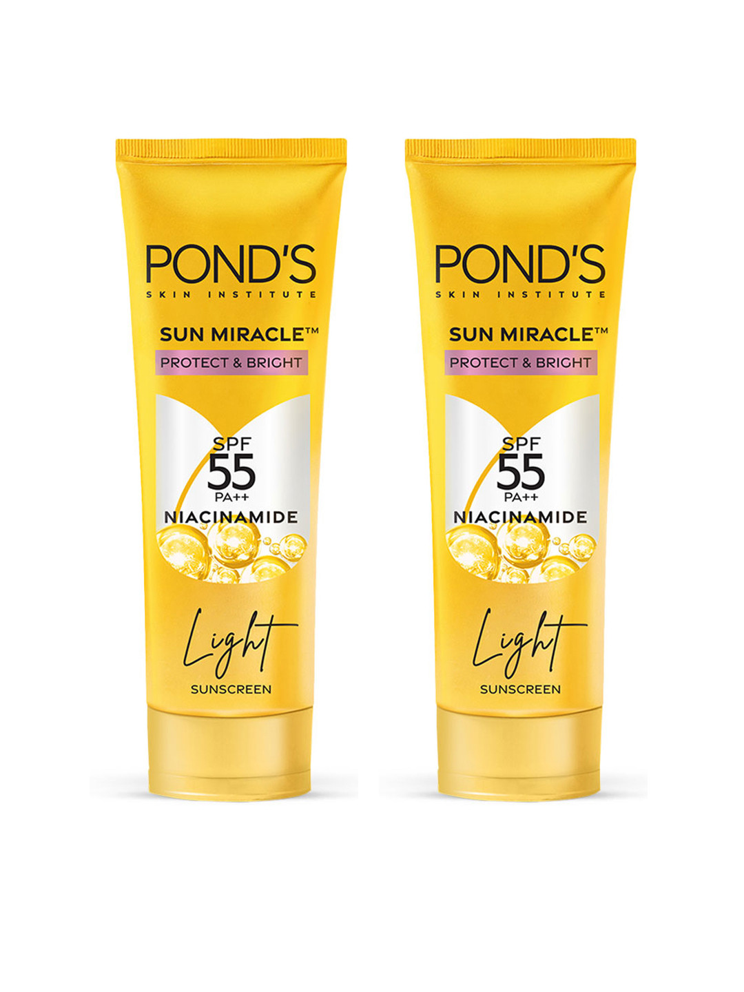 Ponds Set of 2 UVA UVB SPF55 PA++ Serum Boost Sunscreen with Niacinamide-C - 50 g each