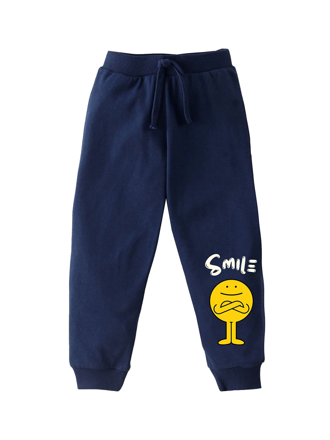 KAVEE Boys Smile Printed Pure Cotton Joggers