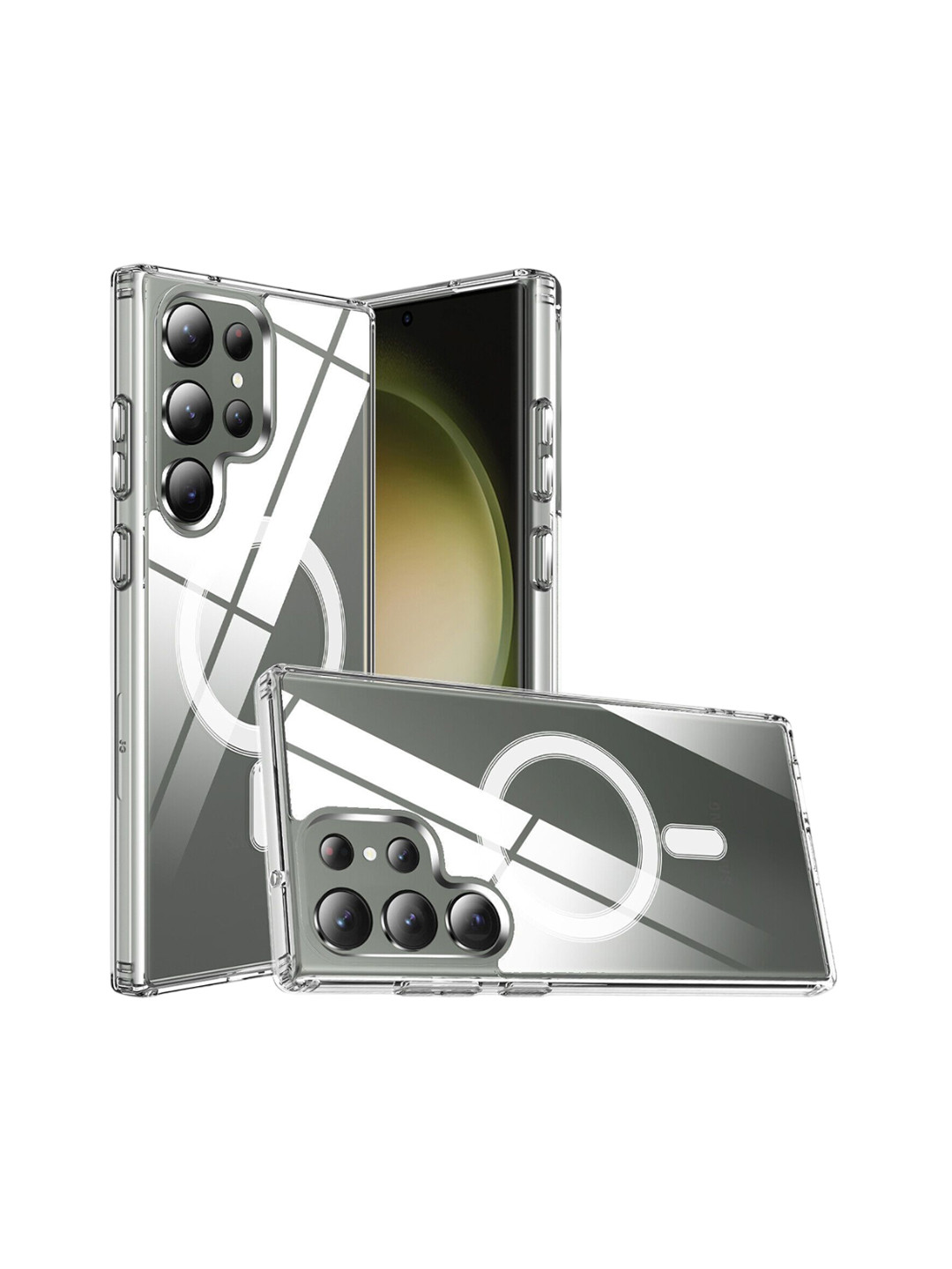 CASE CREATION Magnetic TPU Compatible Samsung Galaxy S23 Ultra 5G Back Case