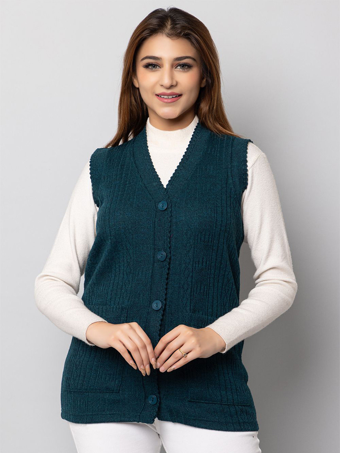 Hifzaa Women Woollen Cardigan