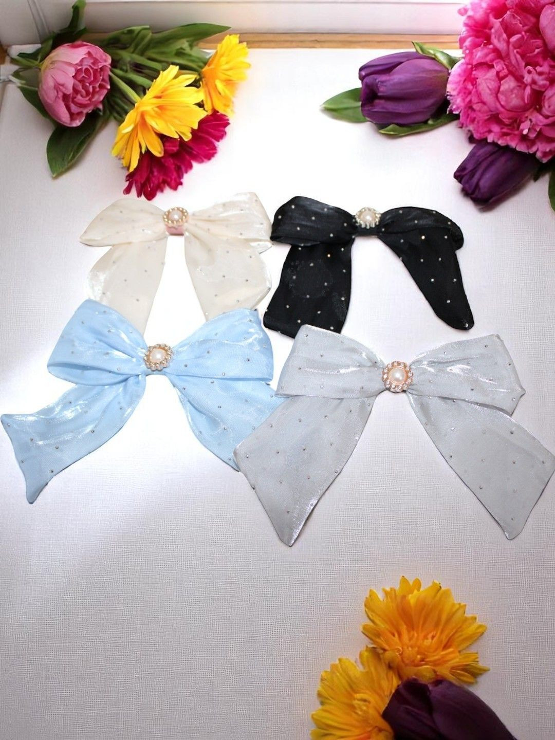 Jolly Faces Women Set of 4 Alligator Hair Clip