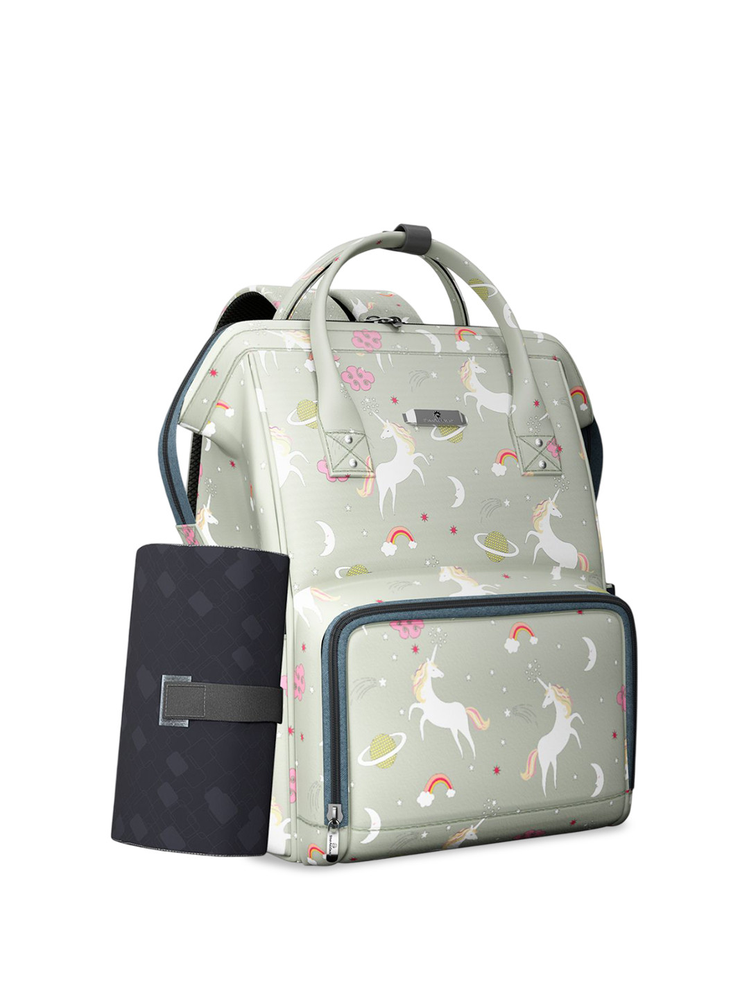 StarAndDaisy Printed Water Resistant Diaper Bag With Changing Mat