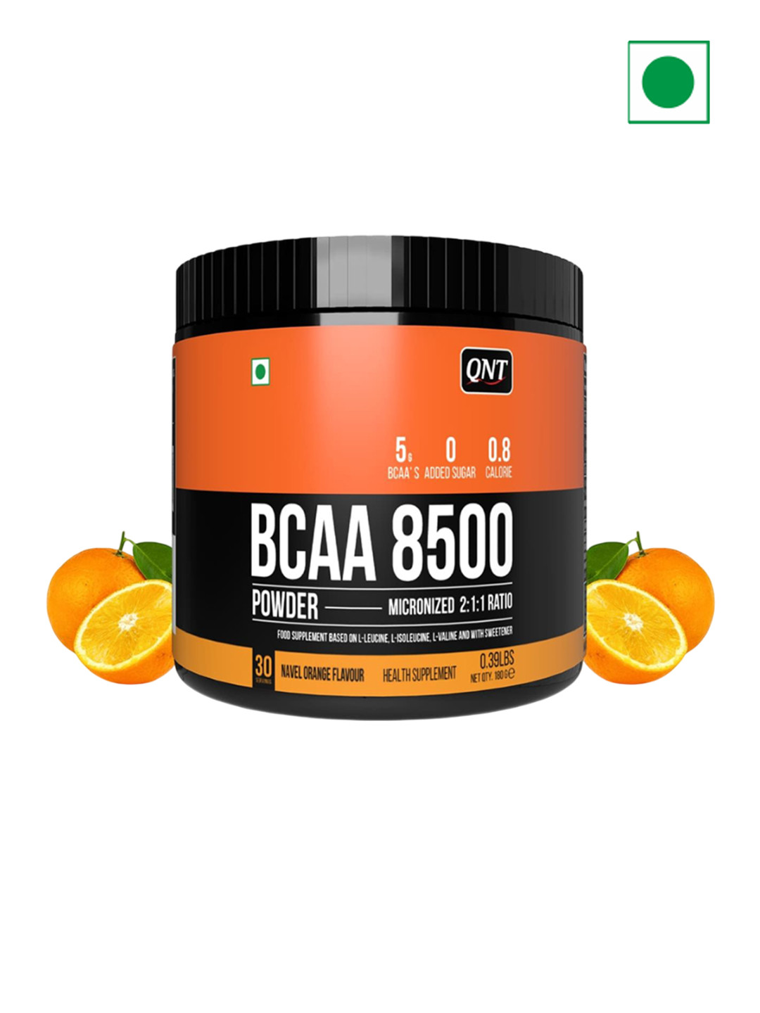 QNT Leucine Orange Flavour Muscle Recovery & Hydration Supplement 2500mg